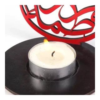 جاشمعی چوبی طرح یا فاطمه الزهرا علیه السلام
