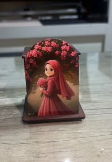 جا قلمی چوبی فانتزی دخترانه