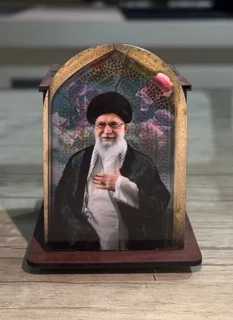 جا قلمی چوبی حضرت آقا امام خامنه ای
