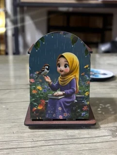 جا قلمی چوبی فانتزی دخترانه