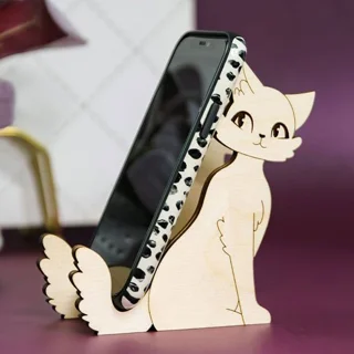 پایه نگهدارنده موبایل طرح گربه