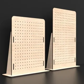 استند چوبی سوراخ‌دار چندمنظوره